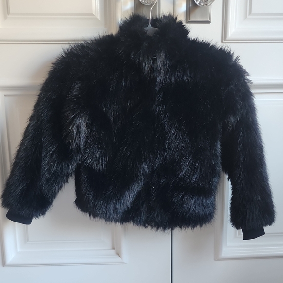 Black Faux Fur Jacket